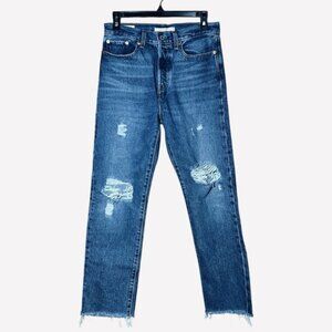 NEW Levi's Premium Denim Wedgie Straight Women’s Jeans Raw Hem Big E Size 27